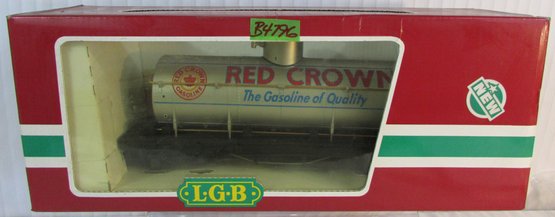 Vintage LGB Brand, Model TRAIN CAR, Red Crown Gasoline, Model 4180, Approx 16'