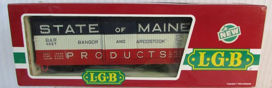 Vintage LGB Brand, Model TRAIN CAR, State Of Maine Products, Model 4072, Approx 16'