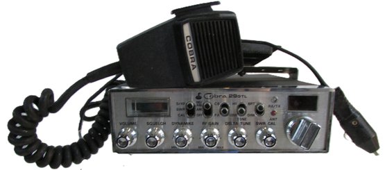 Vintage COBRA Brand, CB RADIO Transceiver With Microphone, Model 29GTL
