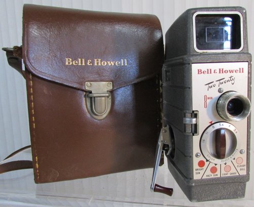Vintage BELL & HOWELL Brand, 8MM Movie CAMERA, MODEL 220, Approximately 6'