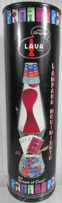 Vintage LAVA Brand, Lava Lamp, HIGH ROLLER Gambling Design, Appears To Be New In Box, Large 16' Size