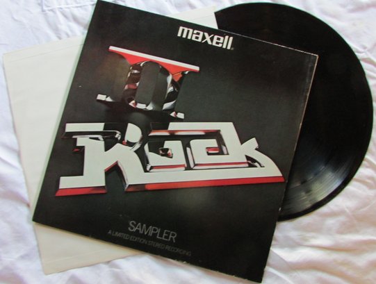 Vintage VINYL Record Album, MAXELL SAMPLER, 'ROCK II,' Includes POCO OUTLAWS STYX