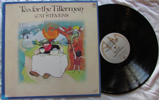 Vintage VINYL Record Album, CAT STEVENS, 'TEA FOR THE TILLERMAN,' A&M Records, Circa 1970
