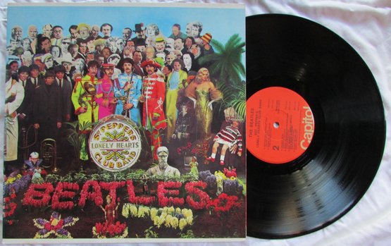 Vintage VINYL Record Album, The BEATLES, 'sgt PEPPER'S LONELY HEARTS CLUB BAND,' CAPITOL Records, Circa 1967