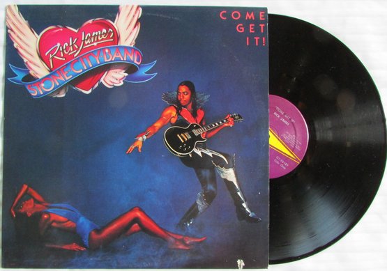 Vintage VINYL Record Album, RICK JAMES STONE CITY BAND, 'COME GET IT'