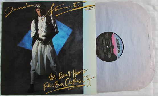 Vintage VINYL Record Album, JERMAIN STEWART, 'WE DONT HAVE TO TAKE OUR CLOTHES OFF' ARISTA Records, Circa 1985