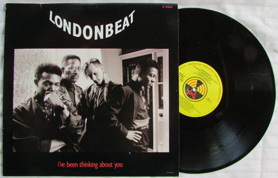 12' SINGLE, Vintage VINYL Record Album, LONDONBEAT, 'I'VE BEEN THINKING ABOUT YOU' ANXIOUS Records, Circa 1991