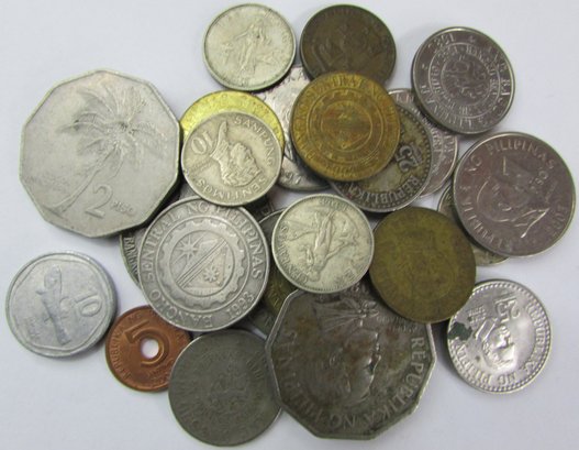 LOT Of 25 Coins! Authentic PHILIPPINES Issue, Mixed Denomination & Mixed Dates, Discontinued