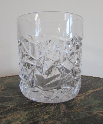 Vintage TIFFANY & Co. Brand, Large ICE BUCKET, Crystal Clear ROCK ICE Pattern, Approx 7' Tall