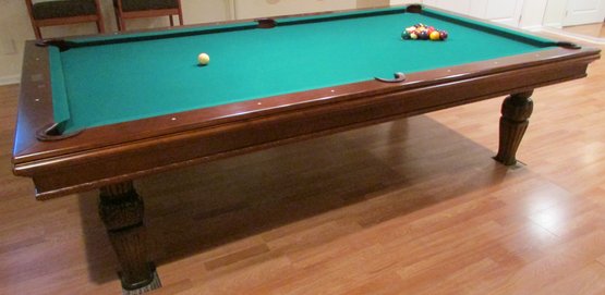 Vintage BEACH MANUFACTURING Brand, Regulation Size BILLIARDS Table, Approx 114' X 64'