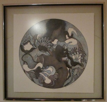 Signed & Numbered Limited Edition Print, Entitled 'MOON FLOWER,'  Approx 37.5' X 25.5' Size, Simply Framed