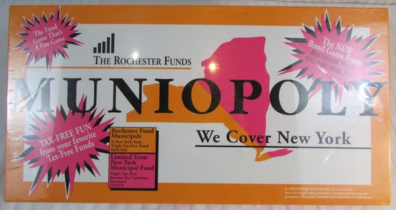 NOS! Vintage ROCHESTER FUND Board Game, MUNIOPOLY Collector Edition, Unopened