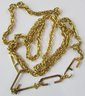 Contemporary Chain Necklace, Nameplate Design 'ALICE' Lightweight, Approx 28,' Clasp Closure