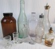LOT Of 10! Vintage BOTTLE Collection, Largest Approx 9.5'