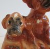 Vintage MCM TV Accent Lamp, Pair Of Whimsical PUPPIES Design, Brown Tones, Ceramic Base, Approx 10'