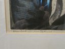Signed JOSEPH MARGULIES, Vintage FRAMED PRINT, 'ABSORBED IN THE TALMUD,' Under Glass, Simply Framed