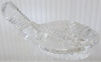 Signed WATERFORD Brand, GOLF CLUB Paperweight, Crystal Clear Glass,  Appx 5' Wide