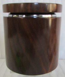 Signed DUNHILL, Vintage Wooden HUMIDOR With Liner, Appx 5.5' High & 5' Diameter