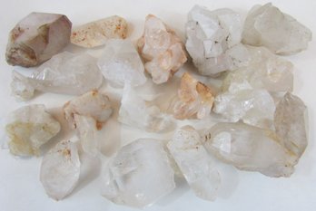 Lot Of Individual Natural QUARTZ CRYSTALS, Irregular Shape, Approximately 361g