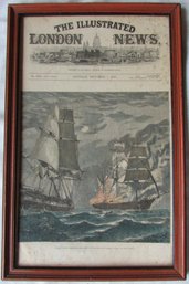 Vintage THE LONDON NEWS Print, September 7 1878, Approx 17' X 11,' Framed