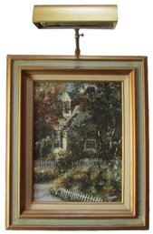 Signed GALLO, Original PAINTING On CANVAS, '36 SOUTH STREET FALL,' Approx 22' X 18.5' Size, Framed With LIGHT