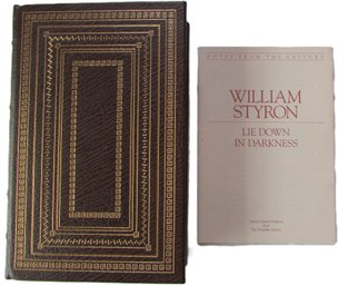 Signed WILLIAM STYRON, Limited Edition Hardcover Book, 'LIE DOWN IN DARKNESS,' Leather Bound, Franklin Library