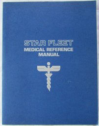 Vintage Paramount Pictures Corp, STAR FLEET MEDICAL REFERENCE MANUAL, Softcover Circa 1977, Approx 11' X 8.5'