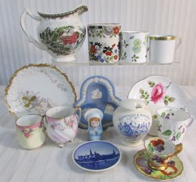 Set Of 13! Signed Vintage China Items, Includes SHELLEY ROYAL NORFOLK CROWN WEDGWOOD Brands