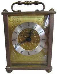 Vintage LINDEN Brand, Carriage Style CLOCK, Quartz Movement, W. Germany, Approx 4' Tall
