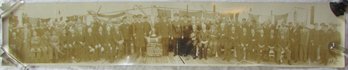 Vintage PANORAMIC Photograph Image, Neptune Assn, COMMODORE TODD LIFEBOAT RACING TROPHY, Circa 1932, 43' X 8'