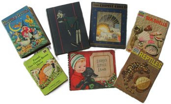 Lot Of 7! Vintage CHILDREN'S Books, Hard & Softcover, Includes 'PINOCCHIO' Circa 1929