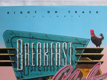 12' SINGLE, Vintage VINYL Record Album, BREAKFAST CLUB, 'RIGHT ON TRACK' ANXIOUS Records, Circa 1987