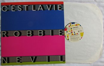 Vintage VINYL Record Album, ROBBIE NEVIL, 'C'EST LA VIE' 'TIME WAITS FOR NO ONE' MANHATTAN Records, Circa 1986