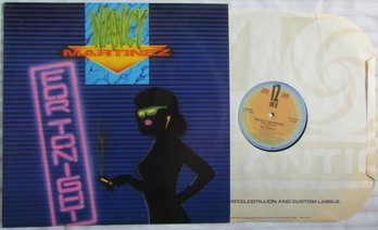 12' SINGLE, Vintage VINYL Record Album, NANCY MARTINEZ, 'FOR TONIGHT,' ATLANTIC Records, Circa 1986