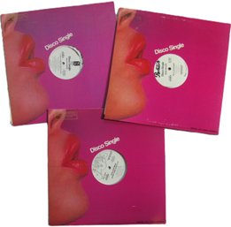 LOT Of 3! 12' SINGLE, Vintage VINYL Record Albums, DAN HARTMAN, DEXTER WANSEL, RENA MASON