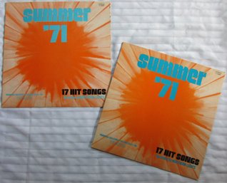 Lot Of 2! Vintage VINYL Record Albums, 'SUMMER Of '71,' COLUMBIA Records