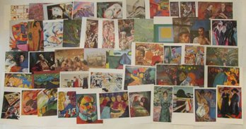 Lot Of 50! Vintage POSTCARDS, Colorful Masterpieces Of MODERN  Art