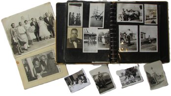 Vintage PHOTO ALBUM, 100 IMAGES, Family Photos, Loose Leaf Appx 11' X 10'