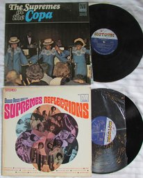 Lot Of 2! Vintage VINYL Record Albums, The SUPREMES, 'AT THE COPA' & 'REFLECTIONS,' MOTOWN Records