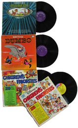 Lot Of 4! Vintage VINYL Record Albums, CHILDREN'S MUSIC, Walt Disney's