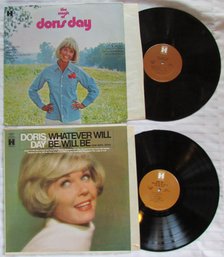 Lot Of 2! Vintage VINYL Record Albums, DORIS DAY, 'WHATEVER WILL BE WILL BE,' 'THE MAGIC OF DORIS DAY'