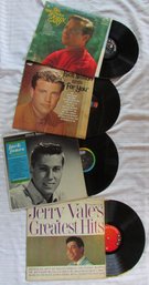 Lot Of 4! Vintage VINYL Record Albums, JERRY VALE, JACK JONES, JOHN GARY & RICK NELSON