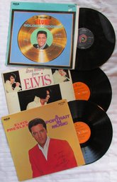 Lot Of 3! Vintage VINYL Record Albums, ELVIS!