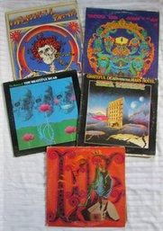 Lot Of 5! Vintage VINYL Record Albums, GRATEFUL DEAD