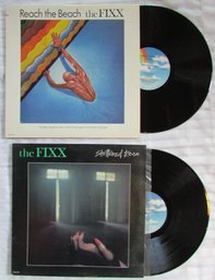 Lot Of 2! Vintage VINYL Record Albums, THE FIXX, 'SHUTTERED ROOM,' 'REACH THE BEACH'