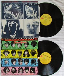 Lot Of 2! Vintage VINYL Record Albums, THE ROLLING STONES, 'SOME GIRLS,' 'EMOTIONAL RESCUE'