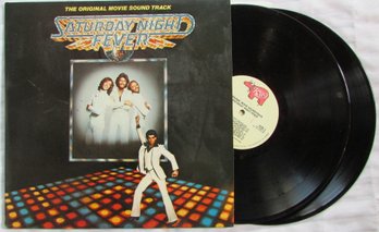 Vintage VINYL Dual 2 Record Album Set, 'SATURDAY NIGHT FEVER,' RSO Records