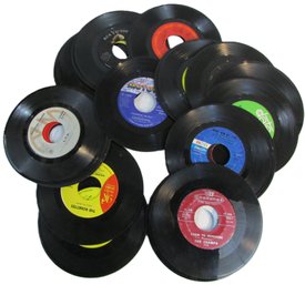 Lot Of 25! Vintage VINYL Records, 45RPM, Mixed Artists