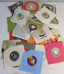 Lot Of 27! Vintage VINYL Records, 45RPM, Mixed Artists, Includes MICHAEL JACKSON, TEENA MARIE, BLONDIE