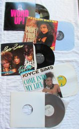 Lot Of 5! Vintage VINYL Record Albums, Extended Singles, TAYLOR DAYNE, La FLAVOR, JOYCE SIMS